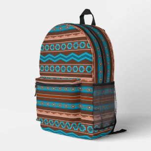 Südwest-Stil geometrisches Cameron-Gorge-Design Bedruckter Rucksack