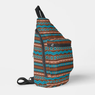 Südwest-Stil geometrisches Cameron-Gorge-Design Crossbody Bag