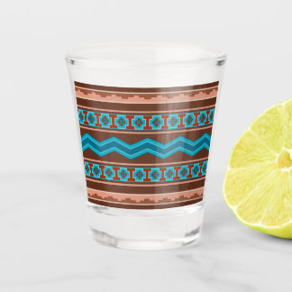 Südwest-Stil geometrisches Cameron-Gorge-Design Schnapsglas