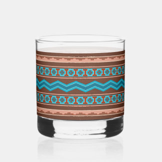 Südwest-Stil geometrisches Cameron-Gorge-Design Whiskyglas