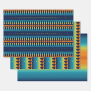 Südwest Sunset Pines Moon Geschenkpapier Set