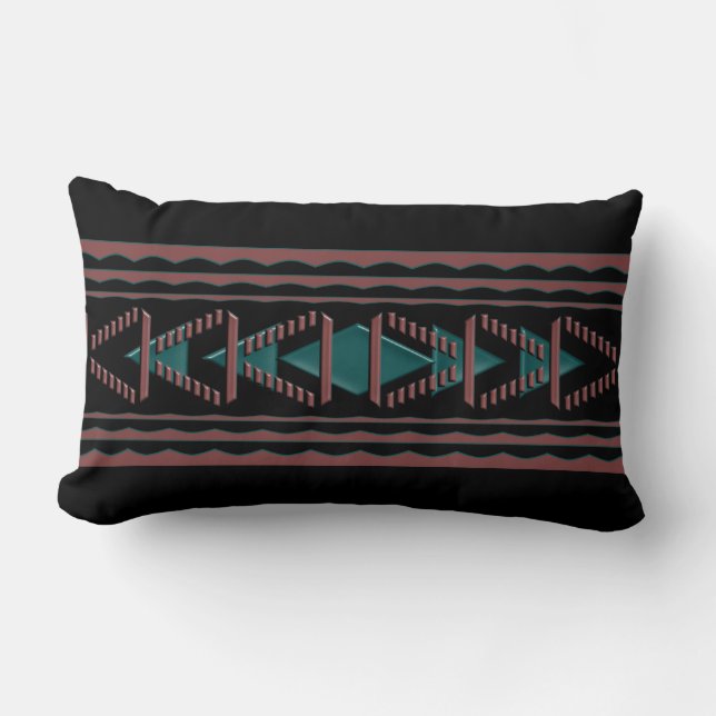 Südwest Tapestry Cotton Throw Lumbar Kissen (Vorderseite)