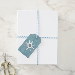 Südwest Winter Snowflake Blau und Weiß Geschenkanhänger