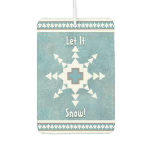 Südwest Winter Snowflake Pine Trees Personalisiert Autolufterfrischer