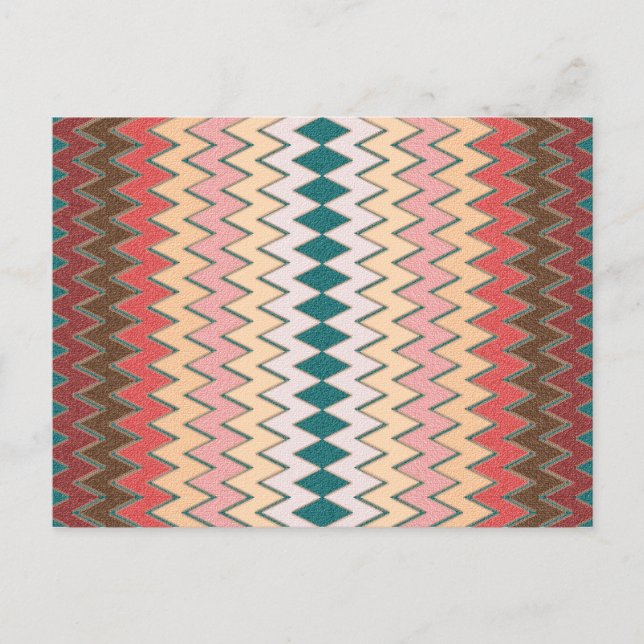 Südwest Zickzack Zigzag Postkarte (Vorderseite)