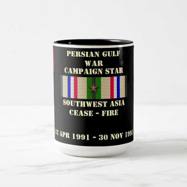 SÜDWESTASIENZAHL - BRANDKAMPAGNE ZWEIFARBIGE TASSE (Mittel)