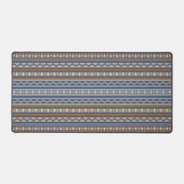 Südwestblau und braun Geometrisches Muster Schreibtischunterlage