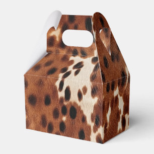 Südwestcreme Brown Cowhide Geschenkschachtel