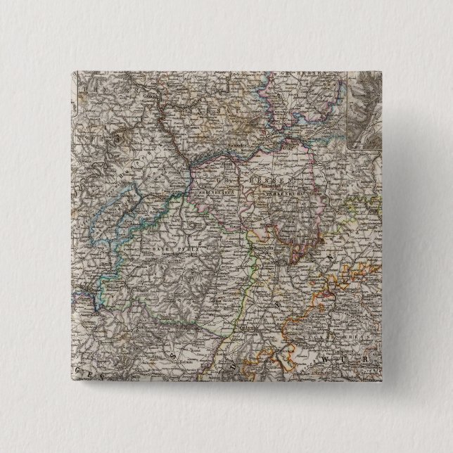 Südwestdeutschland und Schweiz Button (Vorderseite)