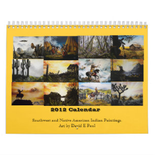 Südwesten 2012 und gebürtige Ureinwohner-Kunst Kalender