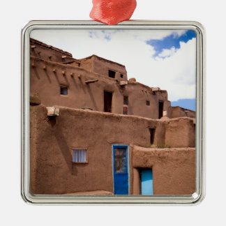 SüdwestenTaos Adobe Pueblo-Haus-New Mexiko Ornament Aus Metall