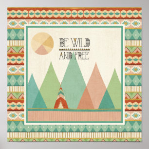 Südwestgeo II  Wild und frei sein Poster