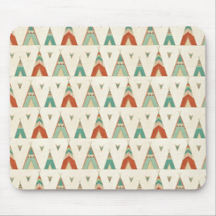 SüdwestGeo-Schritt geometrisches Teepee-Muster Mousepad