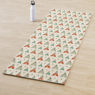 SüdwestGeo-Schritt geometrisches Teepee-Muster Yogamatte