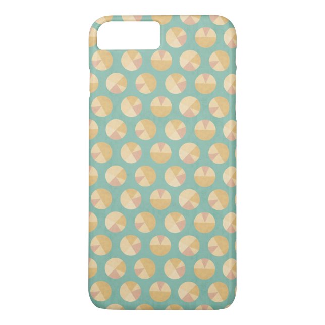 SüdwestGeo-Schritt | orange u. grünes Kreis-Muster Case-Mate iPhone Hülle (Rückseite)