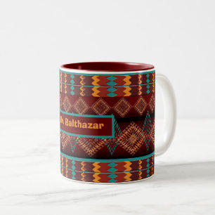 Südwestgeometrische ethnische Struktur Zweifarbige Tasse