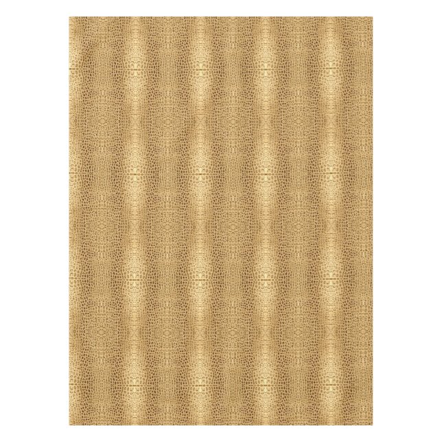 Südwestgoldbraun Alligator Leather Tischdecke (Vorderseite)