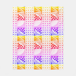 Südwestindischer Sonnenaufgang in Regenbogen Fleecedecke