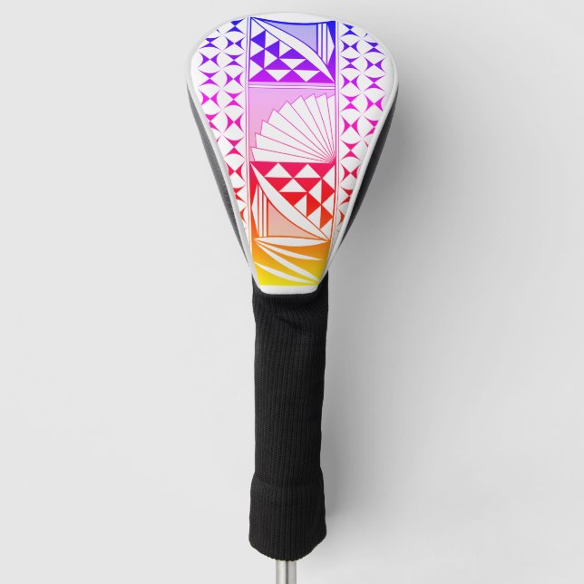 Südwestindischer Sonnenaufgang in Regenbogen Golf Headcover (Vorderseite)