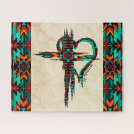 Südwestkreuz und Herz-Jigsaw-Puzzle