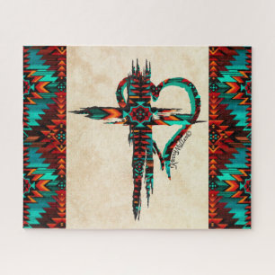 Südwestkreuz und Herz-Jigsaw-Puzzle