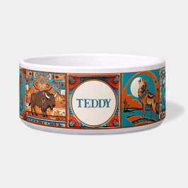 Südwestlich der amerikanischen Tile Custom Pet Napf