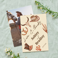 Südwestlich Land Ranch Hochzeit Foto Vielen Dank