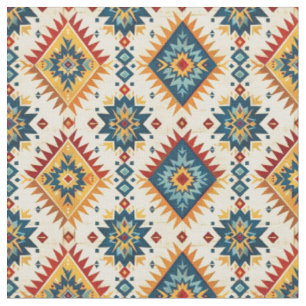 Südwestlich von Muster-Vibrant-Tribal Geometric Stoff