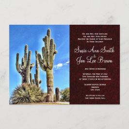 Südwestlich von Saguaro Cactus Wedding Einladungen