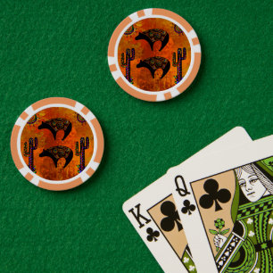 Südwestliche Bärenkunst Pokerchips