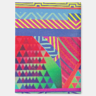 südwestliche Grenzen und Dreiecke Collage Magnet