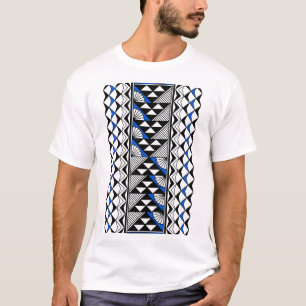 Südwestliche Indianersonne und Regen in Blau T-Shirt