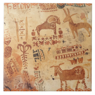 Südwestliche indianische Petroglyphe Fliese