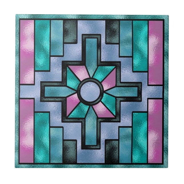Südwestliche Keramik Tile Fliese (Vorderseite)