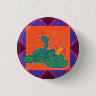 Südwestliche Klapperschlange Button