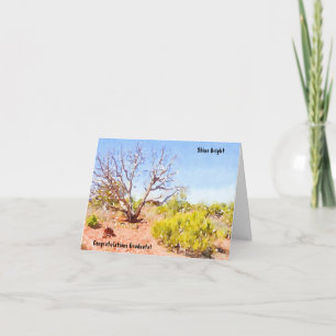 Südwestliche Landschaft Glückwunsch Abschluss Card Karte
