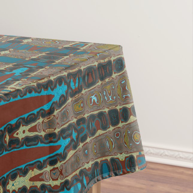 Südwestliche Palette Abstrakter Mosaiktisch Tischdecke (Beispiel)