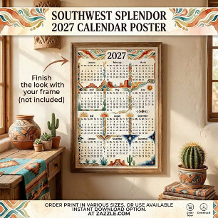 Südwestliche Pracht 2027 Wandkalender Poster