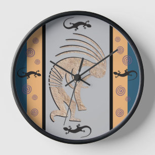 Südwestliche Sonne Kokopelli Uhr
