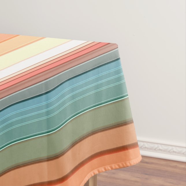 Südwestliche Streifen - Farbmut Tischdecke (Beispiel)