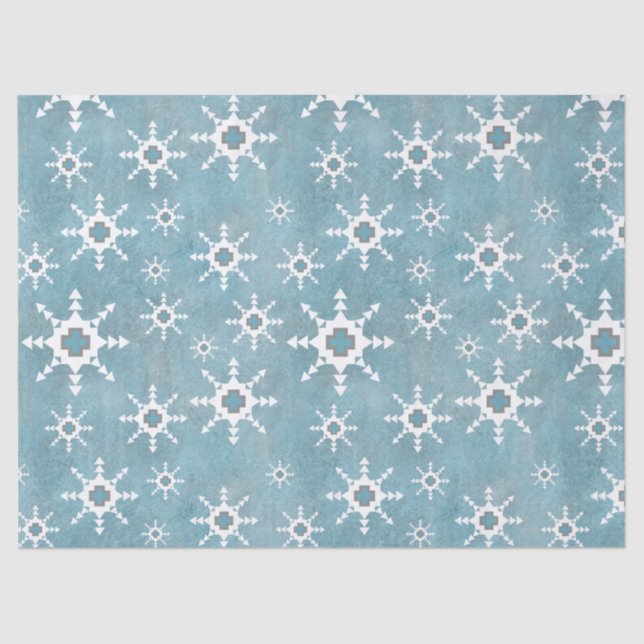 Südwestliche Winterschneeflocken Seidenpapier (Vorderseite)
