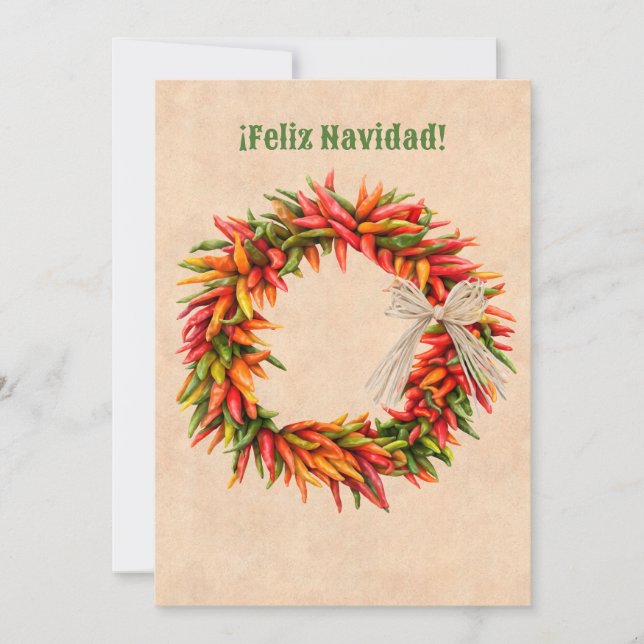 Südwestlicher Chile Kraut Weihnachtsfeiertag Einladung (Vorderseite)