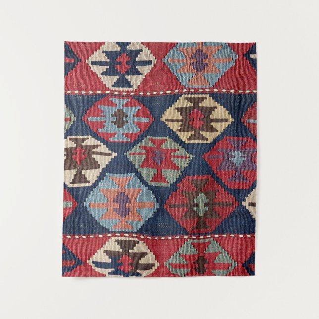 Südwestlicher Diamant Verziert Wandteppich (Vorderseite)