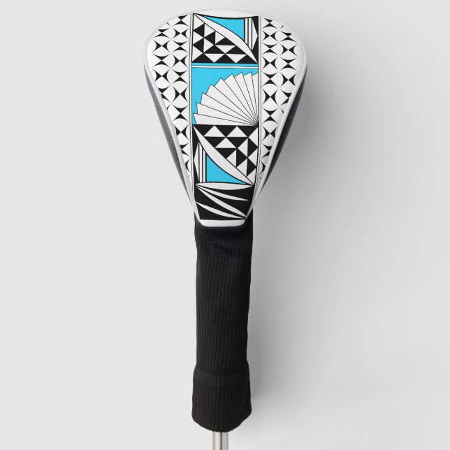 Südwestlicher Indianeraufgang auf Türkis Golf Headcover (Vorderseite)