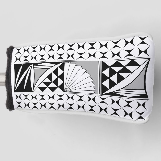 Südwestlicher Indianeraufgang in Grau Golf Headcover (Vorderseite)