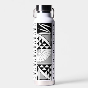 Südwestlicher Indianeraufgang in Grau Trinkflasche