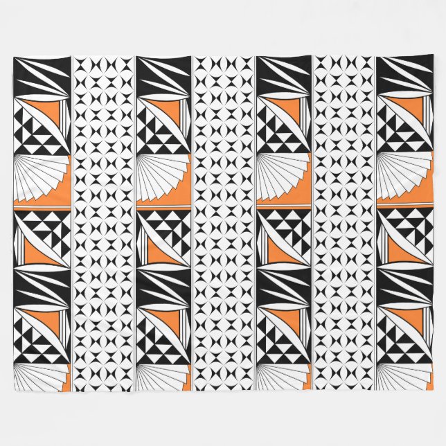 Südwestlicher Indianeraufgang Orange Fleece Blanke (Vorderseite (Horizontal))