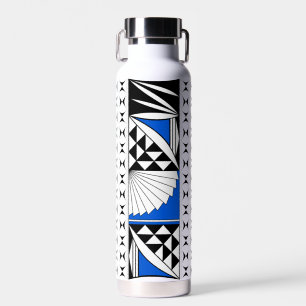 Südwestlicher Indianeraufstieg in Blau Trinkflasche