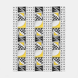 Südwestlicher Indianeraufstieg in Gelb Fleecedecke