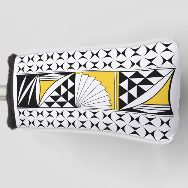 Südwestlicher Indianeraufstieg in Gelb Golf Headcover (Vorderseite)